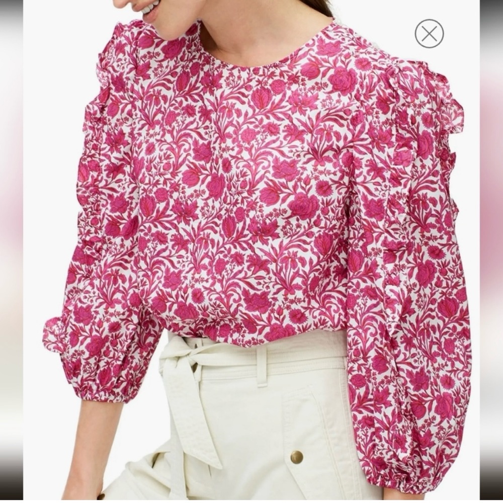 J. Crew Liberty Fabric Women’s Top Size Medium